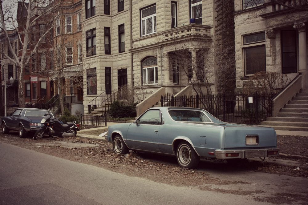 Another day’s evening commute yielded these two finds, seen from the L on a residential side-street.  Spotting either of these two vehicles by themselves would have been a treat.  Seeing [&hellip;]