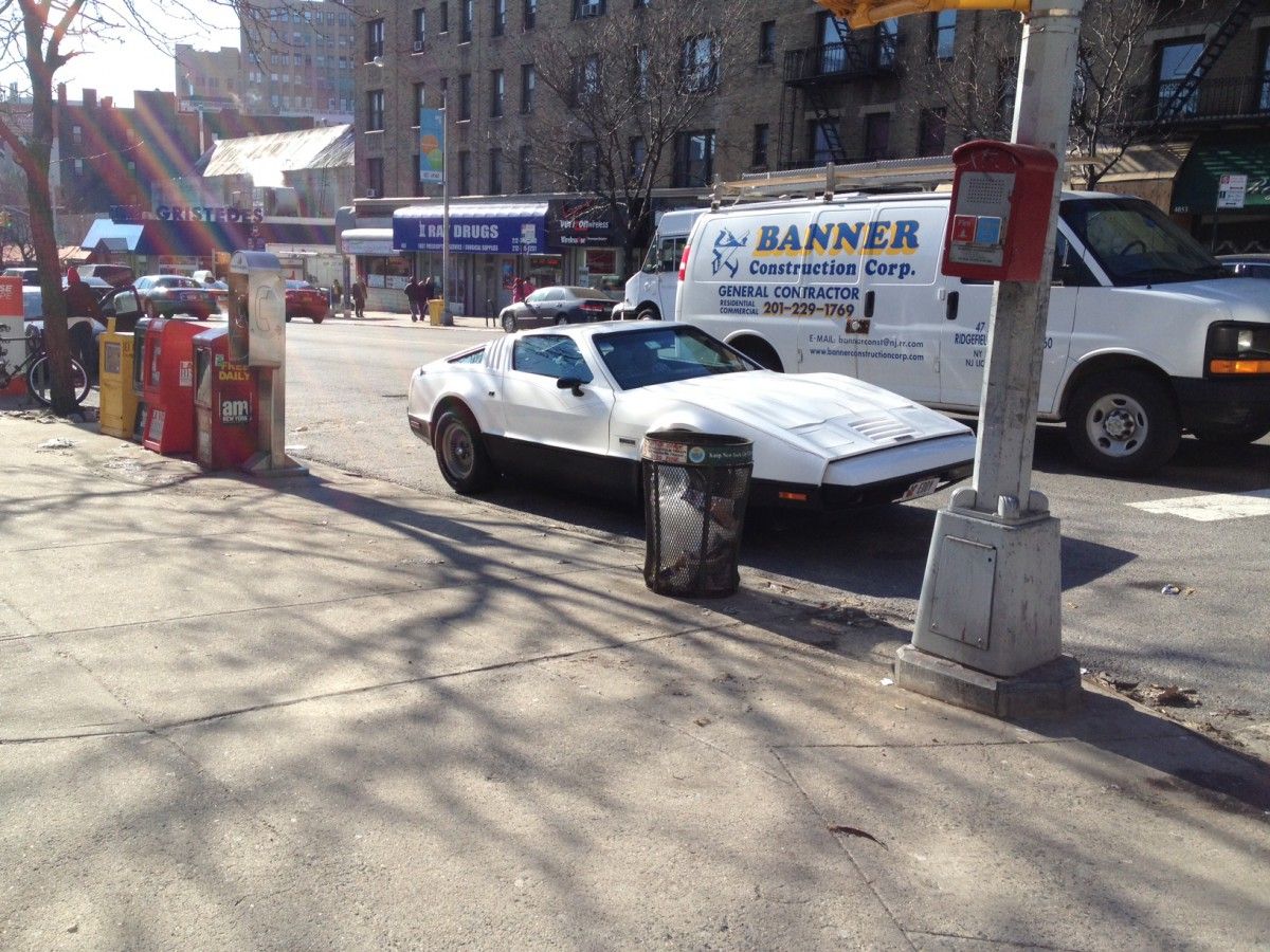 (first posted 8/12/2015)    Of all the cars I would expect to see on the way to the subway, I never would have anticipated spotting a Bricklin SV-1. Waking up that [&hellip;]