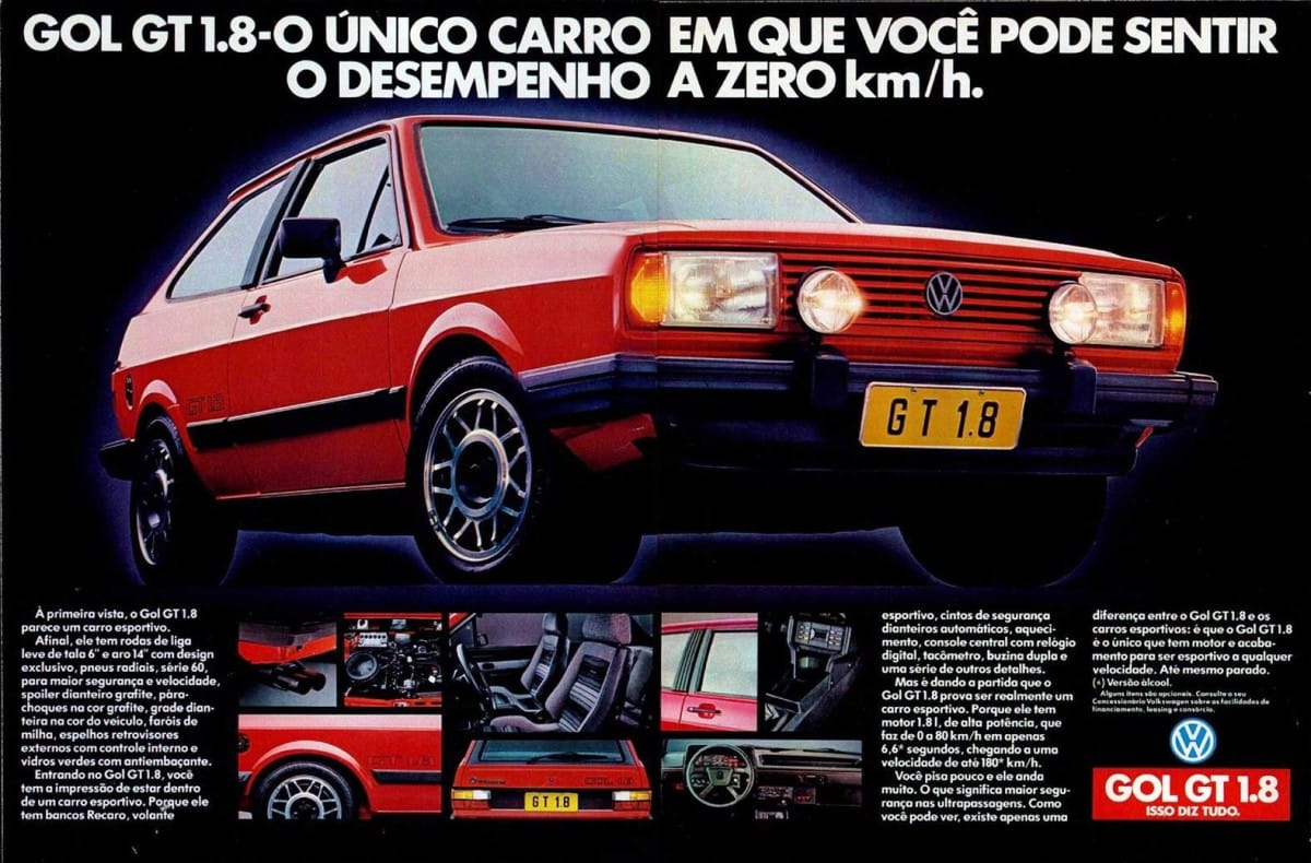 Automotive History: Volkswagen Gol - The Difficult Mission to Replace a Legend 20 anuncio-gol-gt