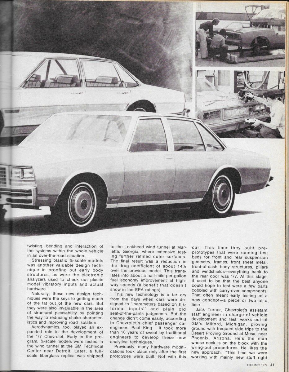 Vintage Reviews: 1977 Chevrolet Caprice - Downsized By Design 7 77CapriceMTCOYdesignP2