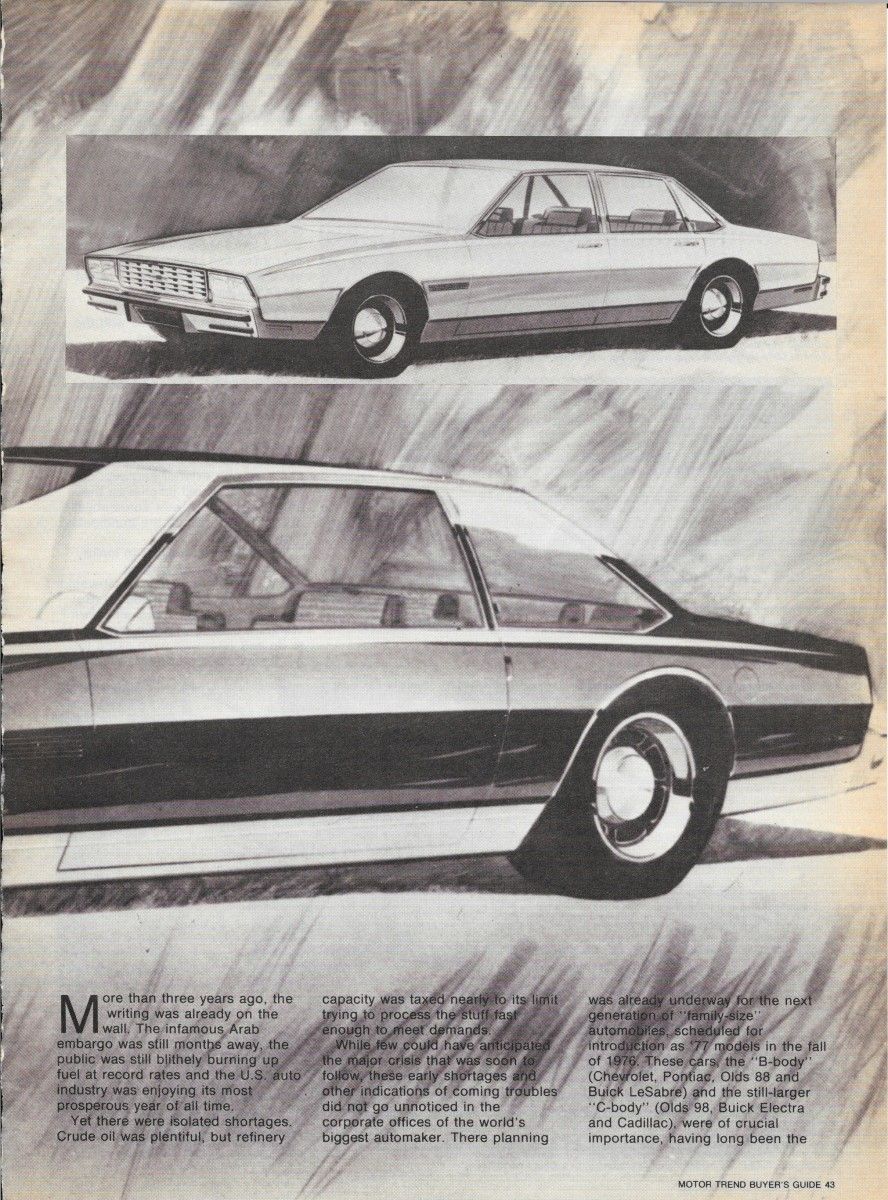 Vintage Reviews: 1977 Chevrolet Caprice - Downsized By Design 2 77CapriceMTdesignBGp2