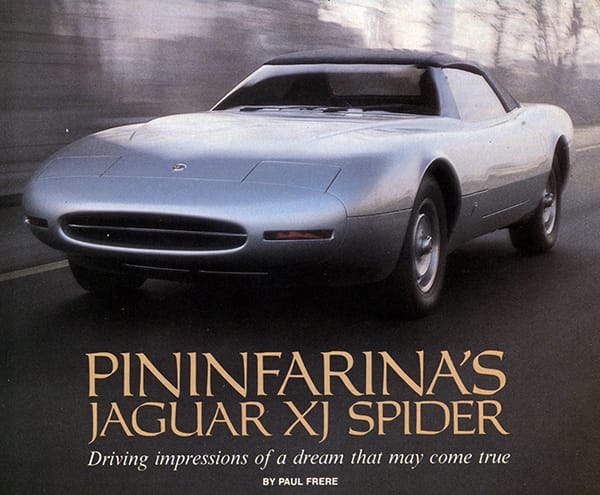 Vintage Review: Pininfarina’s Jaguar XJ-Spider This interesting article is the cover story from R&T’s July 1979 Issue.