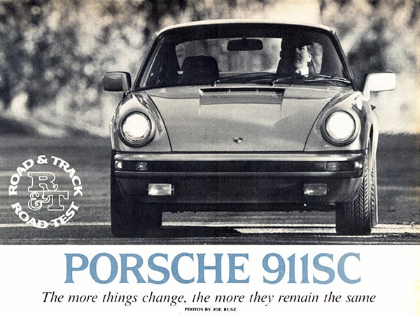 Vintage Road Test: Porsche 911SC Here’s a road test of an icon.