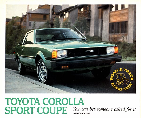 Vintage Review: Toyota Corolla Sport Coupe Yesterday you’ve read the Corolla Tercel Road Test, now read about its sister.