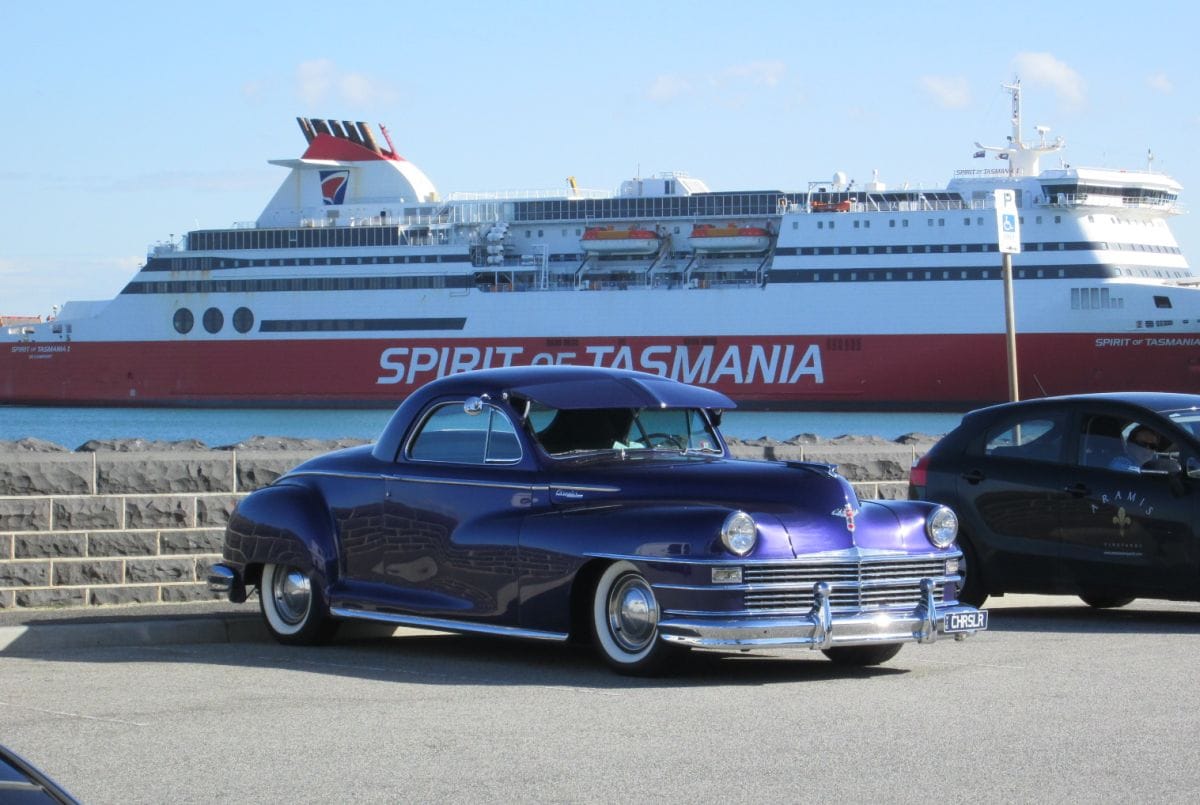 Curbside Capsule: Chrysler Coupe Heading South 1 1947 Chrysler front
