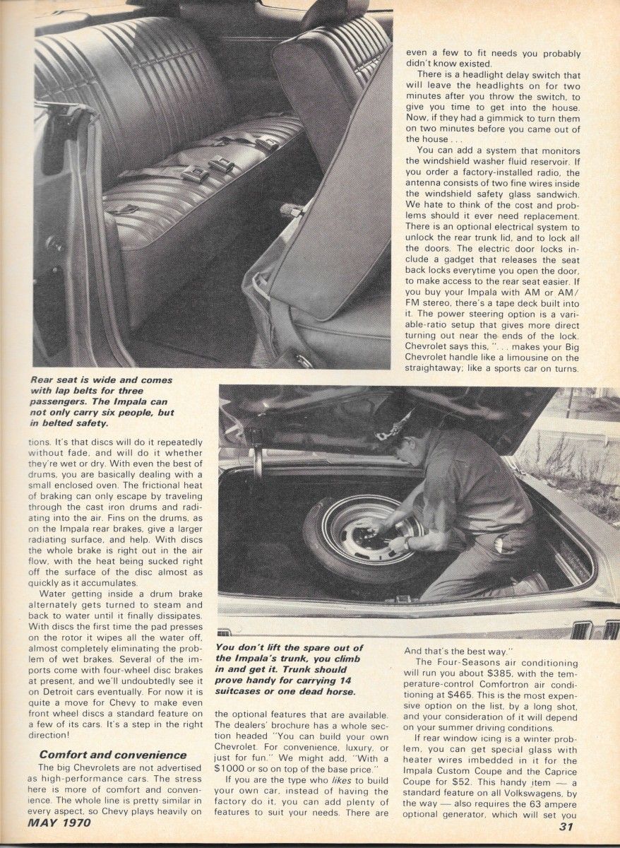 Vintage Review: 1970 Chevrolet Impala Custom Coupe - Leaving Super Sports And The Sixties Behind, Especially In The Curves 5 RTImpalaP4