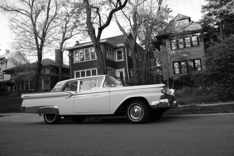 027 1959 Ford Galaxie BW CC