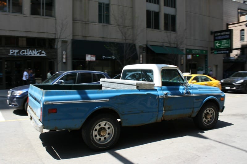 You can’t easily fake or manufacture the kind of patina this truck proudly exhibits.  It’s called “character”.  I spotted this pickup in traffic only a few blocks from the upscale shopping district [&hellip;]