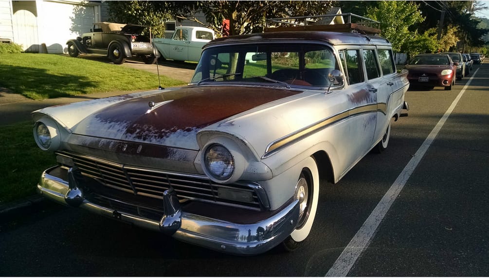 CC reader Teddy has uploaded another batch of great finds from the Portland area. This ’57 Ford caught my eye, for a number of reasons, including the two other vintage [&hellip;]