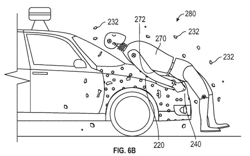 Speechless Outtake: Google’s Patent – The Sticky Safety Hood The Guardian reports that Google have been granted a patent for an adhesive applied to the front end of a vehicle as a safety measure in pedestrian collisions.