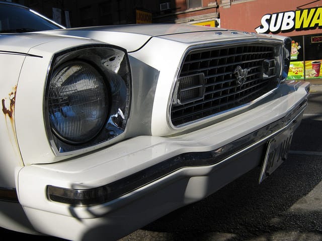 (first posted 6/16/2016)    It was a real “Whoa! What’s that?” moment when I spotted this ’74 Mustang II on a Sunday afternoon, six years ago.  I was on my way [&hellip;]