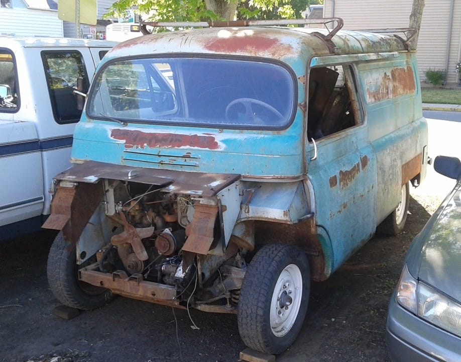 Curbside Capsule: Bedford CA Panel Van – CA for Canada I saw this obviously imported van in the yard at Bert’s Two Guys and a Dog Garage, and went back later to check it out: