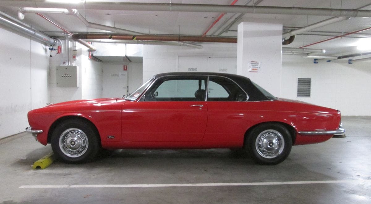 (first posted 6/20/2016)      This may not be on the street, but surely a public carpark is fair game?  I came across this great-looking XJC recently, and knew it had to [&hellip;]