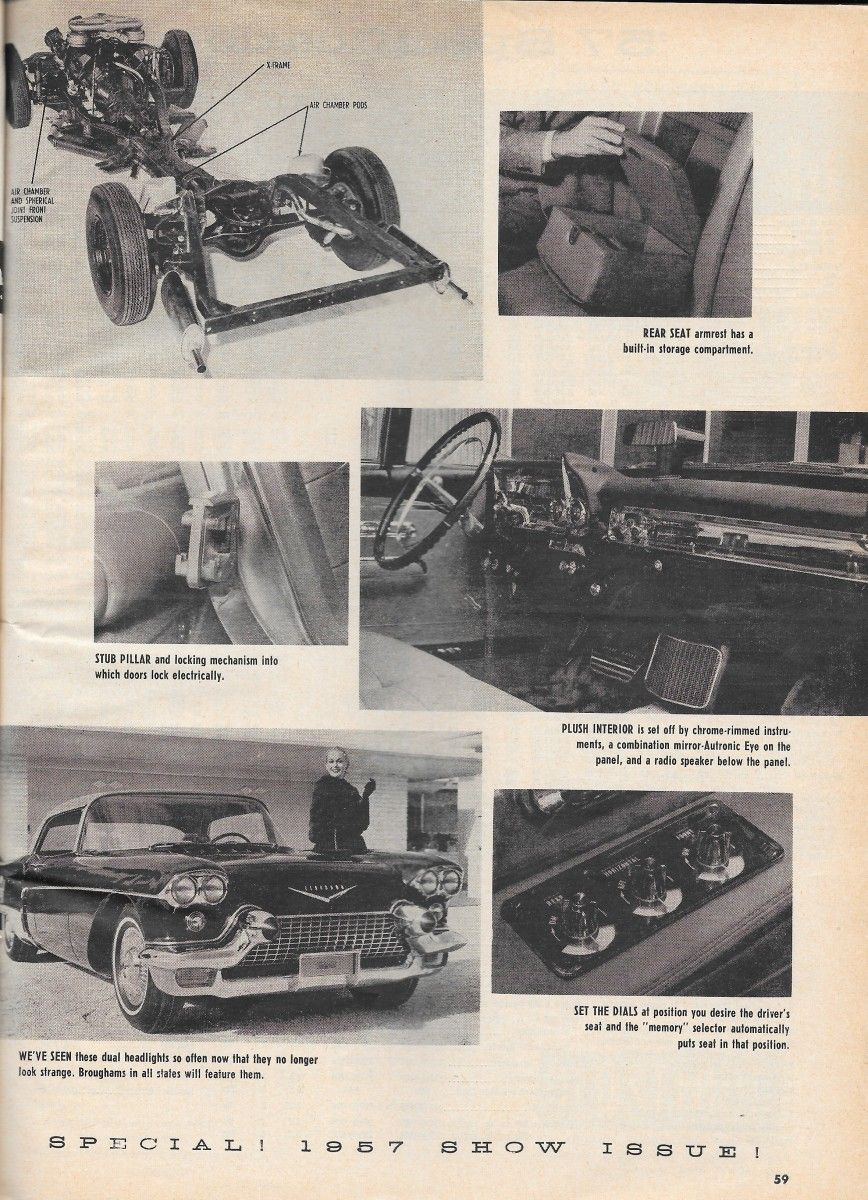 Vintage Review: Motor Trend's 1957 New Car Issue - General Motors 7 MT0157EldoradoBroughamP2