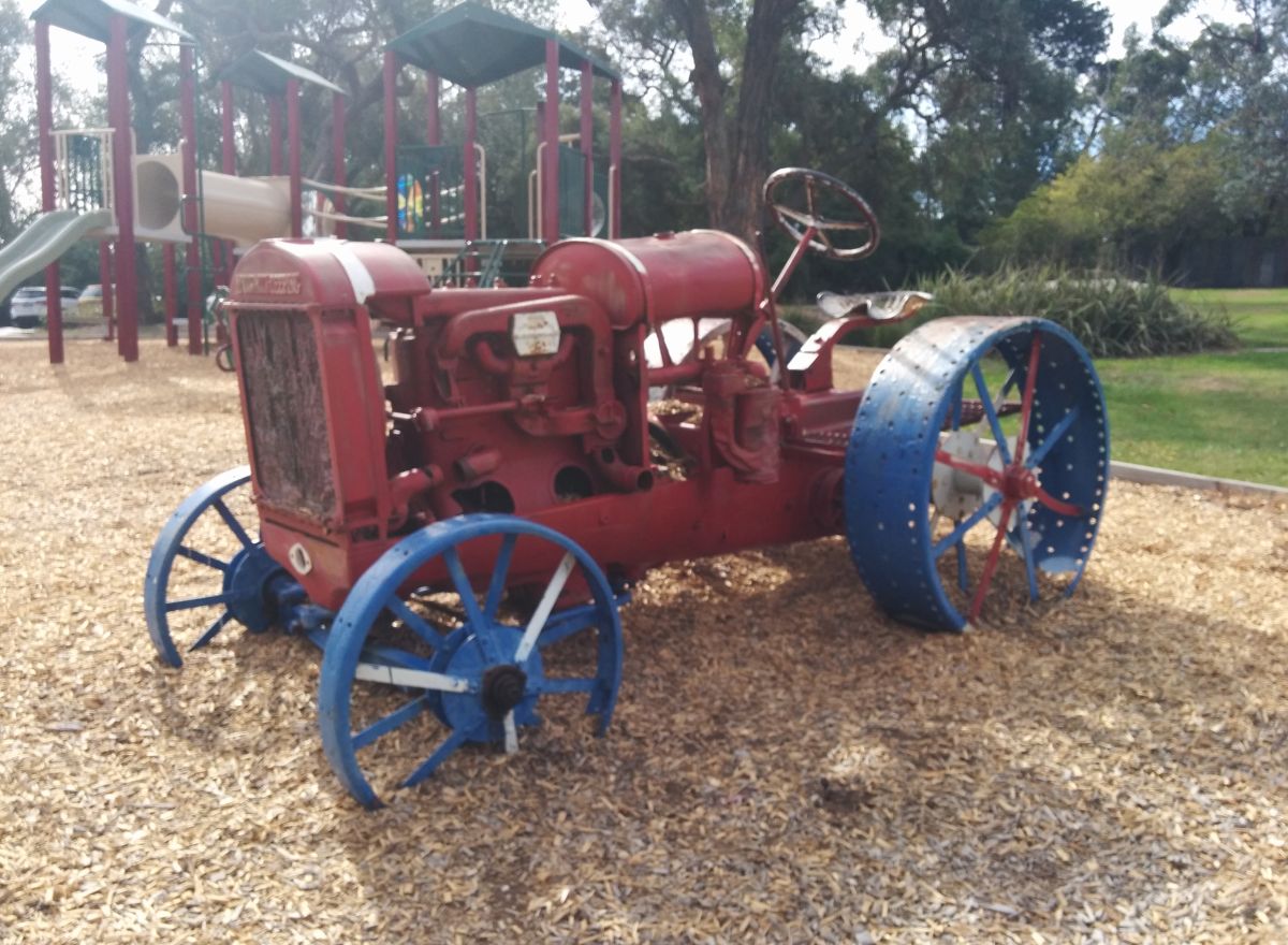 What a change for this old 1920’s McCormick-Deering tractor!  From slogging hard on a farm to a life of leisure, stripped of (some) sharp objects such as the cleats on [&hellip;]