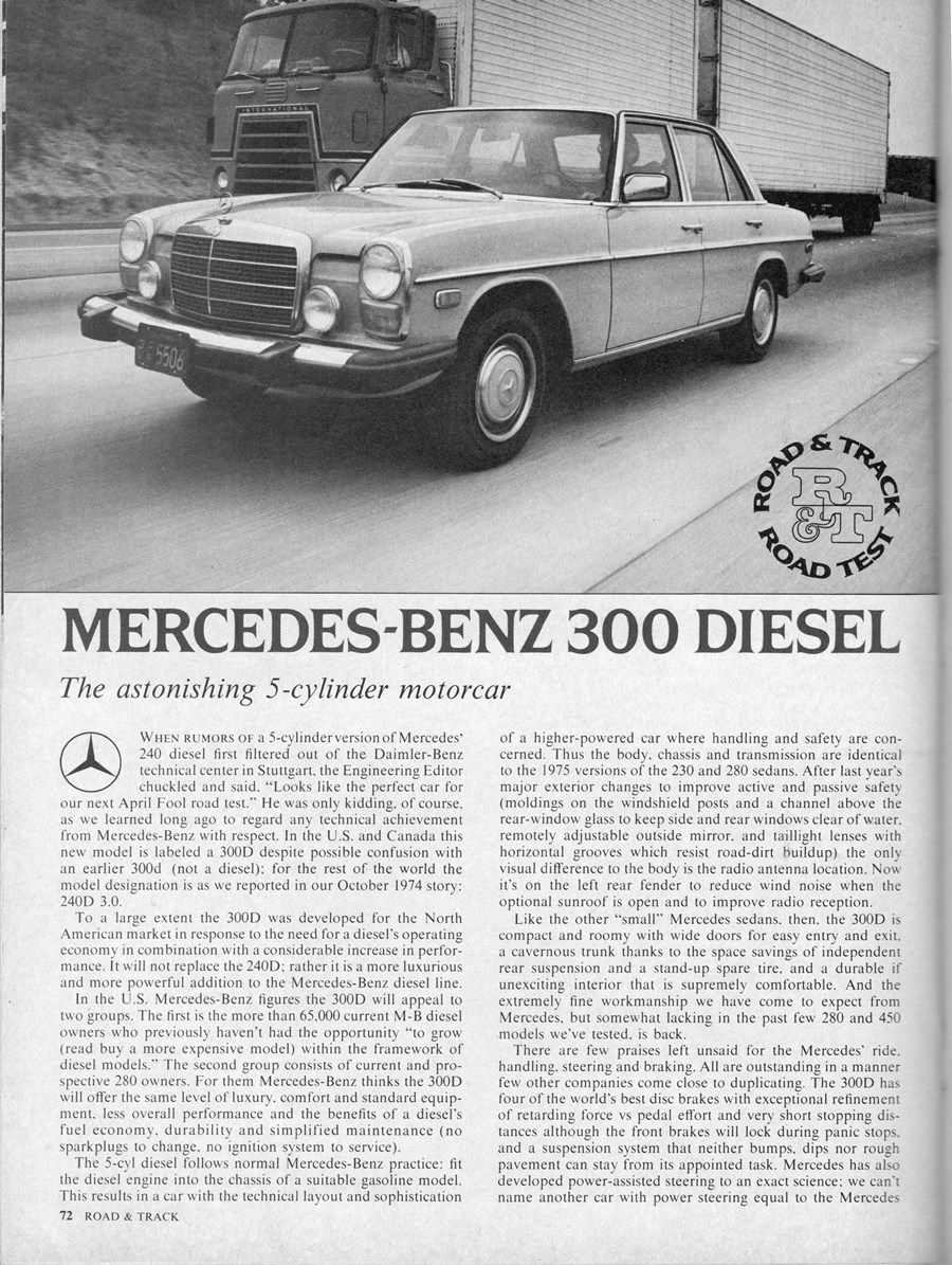 (first posted 10/29/2016)     Prior to the arrival of the MB 300D, and the soon-to-come VW diesel, oil burning passenger cars required substantial sacrifices, most of all in performance, along with [&hellip;]