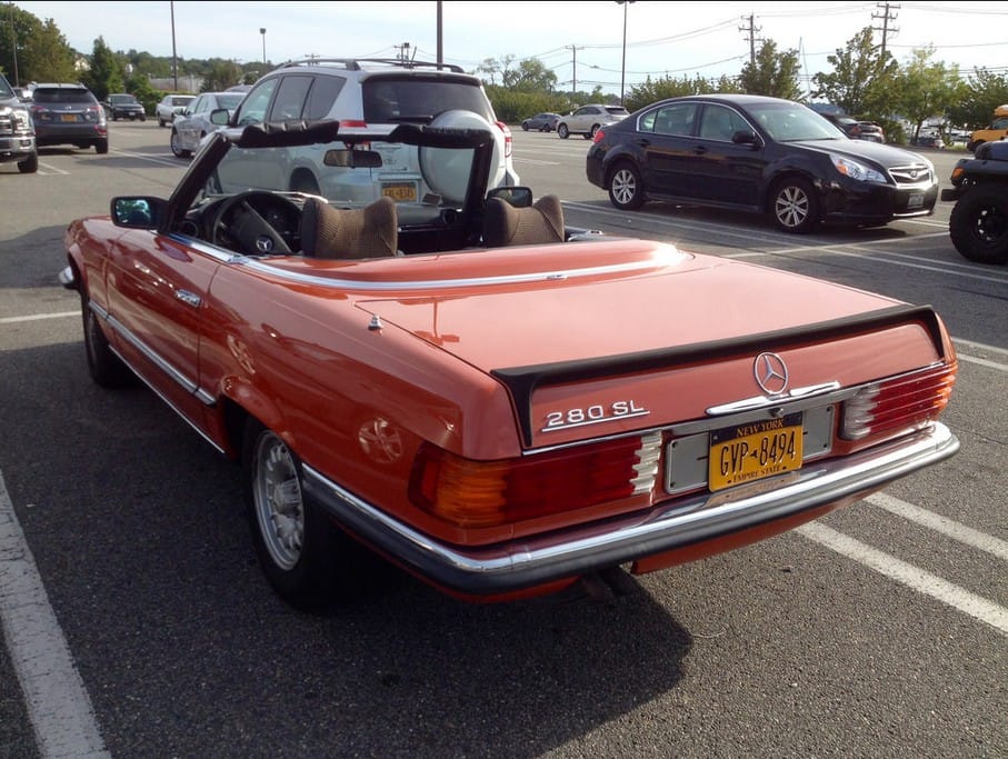 Posted at the Cohort by William Rubano Sacrilege! Who stuck this piece of dull, fading black rubber on this fine SL? Ok, this is actually a Mercedes factory spoiler, but [&hellip;]