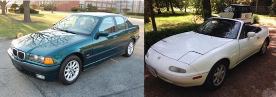 COAL: 1998 BMW 318i and 1995 Mazda Miata - My Current Rides 1 duo 2 horz