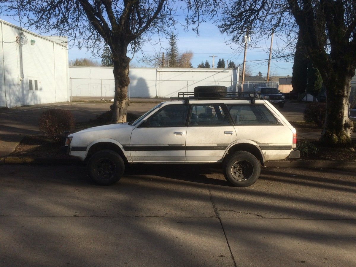 Yes, I have a thing for old Subaru wagons, jacked up like this. From the time it first arrived in 1975, the Subaru Four Wheel Drive wagon (CC here) was [&hellip;]