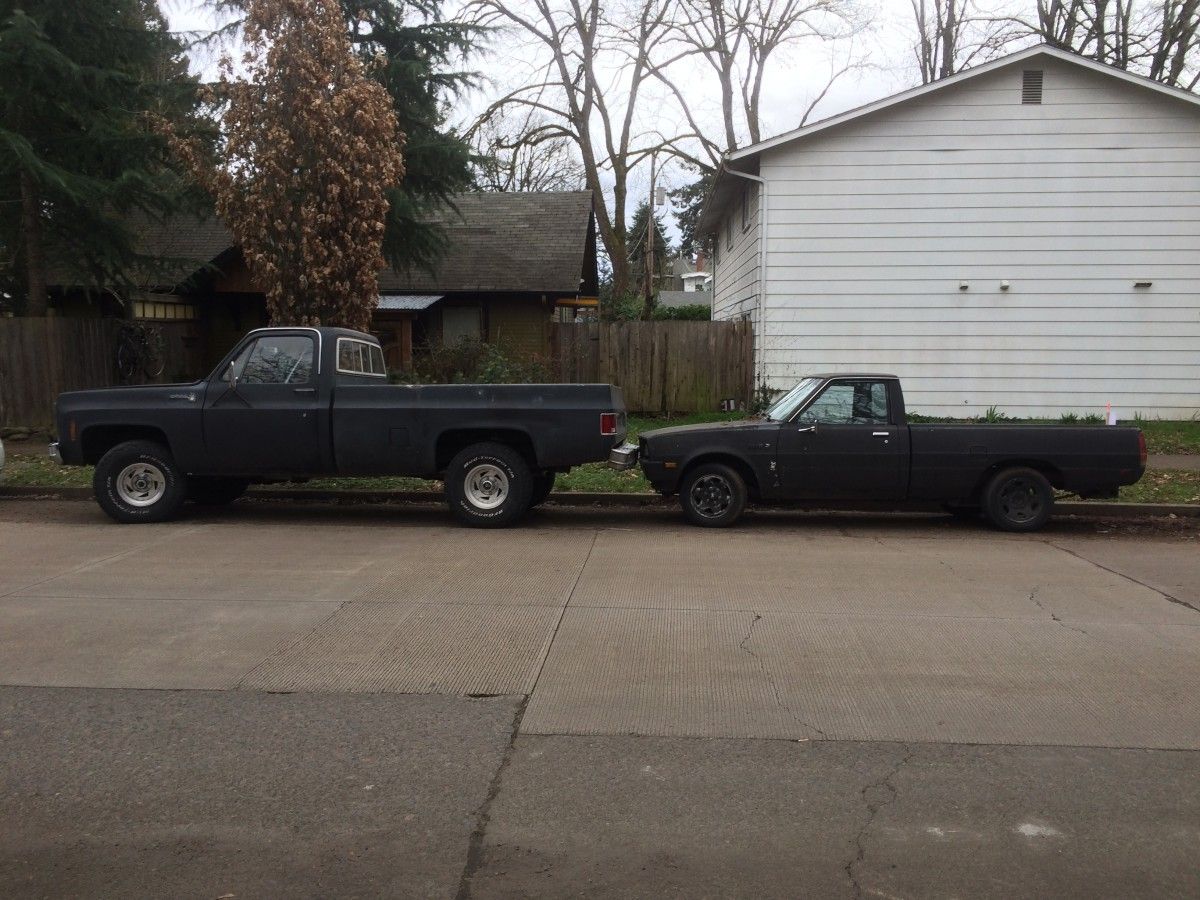 This is a rather unusual pairing of two similar vintage pickups, but not just because they’re both from the 70s and painted flat black. The poor little Dodge Ram (by [&hellip;]