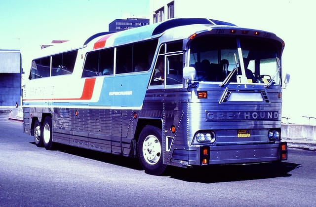(first posted 4/8/2017)     Unless you’re a certified bus fan (and a certified old guy), it’s unlikely you’ll recognize this coach. Motor Coach Industries (MCI) built only 100 of them for [&hellip;]