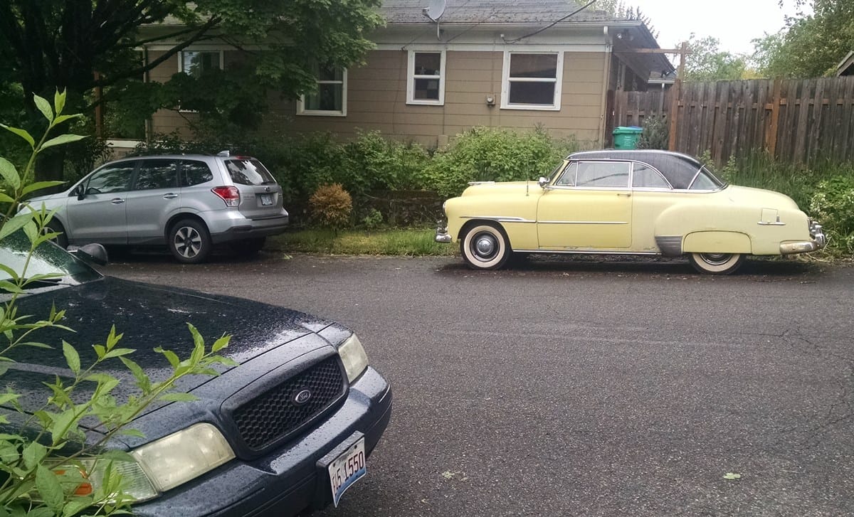 &nbsp; (first posted 5/17/2017)   This is an exceptional find by CC reader and Cohort Teddy. The almost identical 1950 version was the first hardtop coupe in its price class, and [&hellip;]