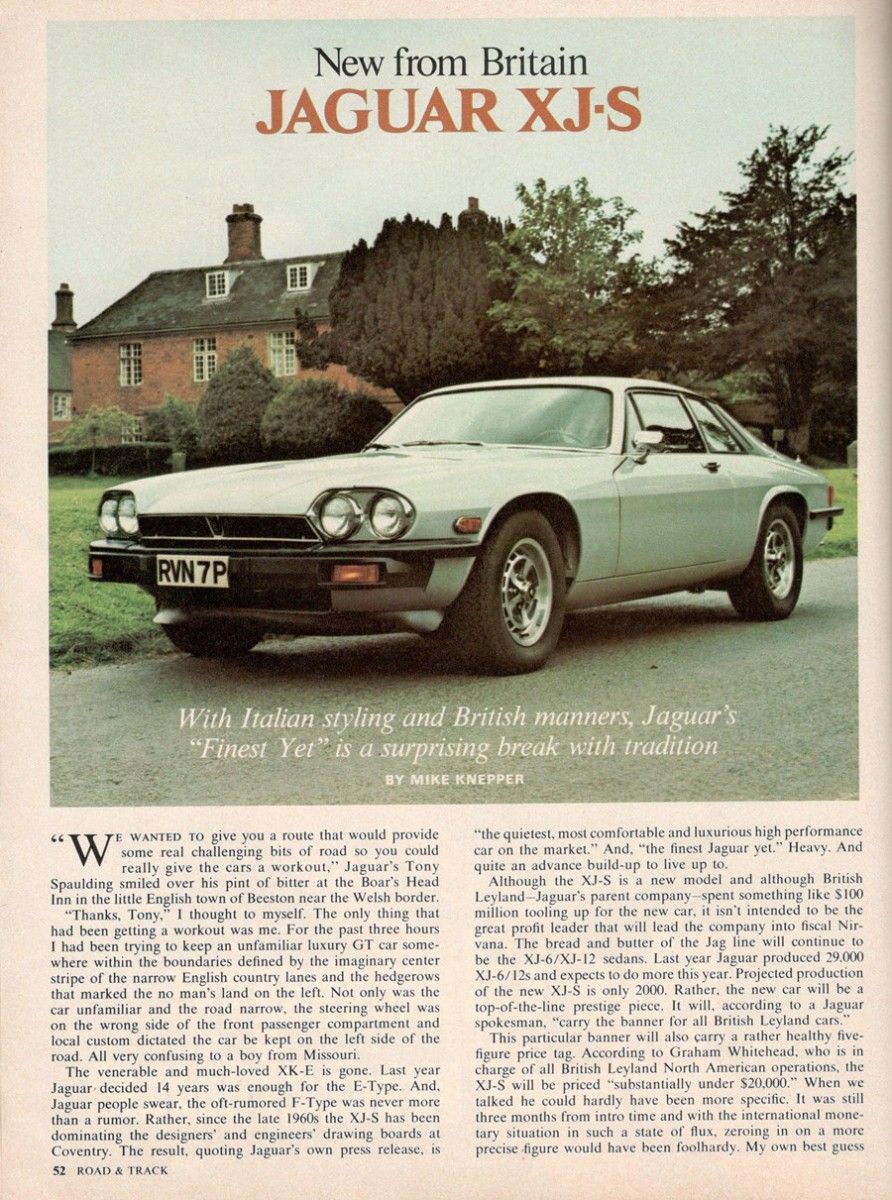 &nbsp; We’ve covered the XJ-S here a few times before, but it’s always interesting to read the perspective from a new car intro, when there are yet no accumulated experiences [&hellip;]