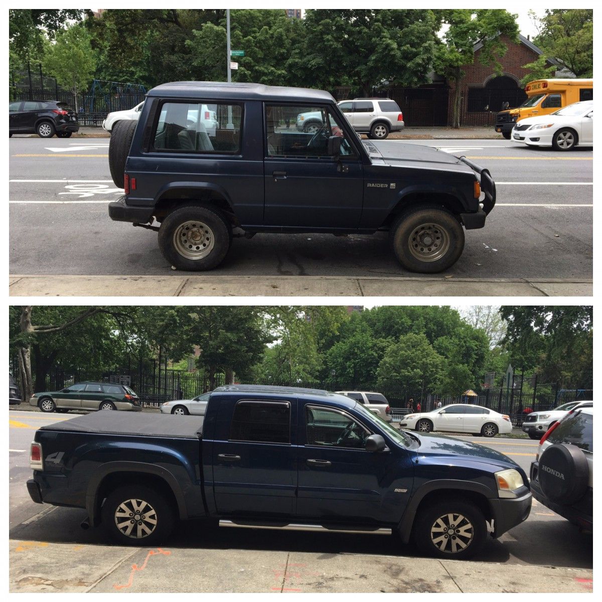 (first posted 7/3/2017)       One of these is a Mitsubishi badged as a Dodge. The other is a Dodge badged as a Mitsubishi. Both are called Raider, but they [&hellip;]