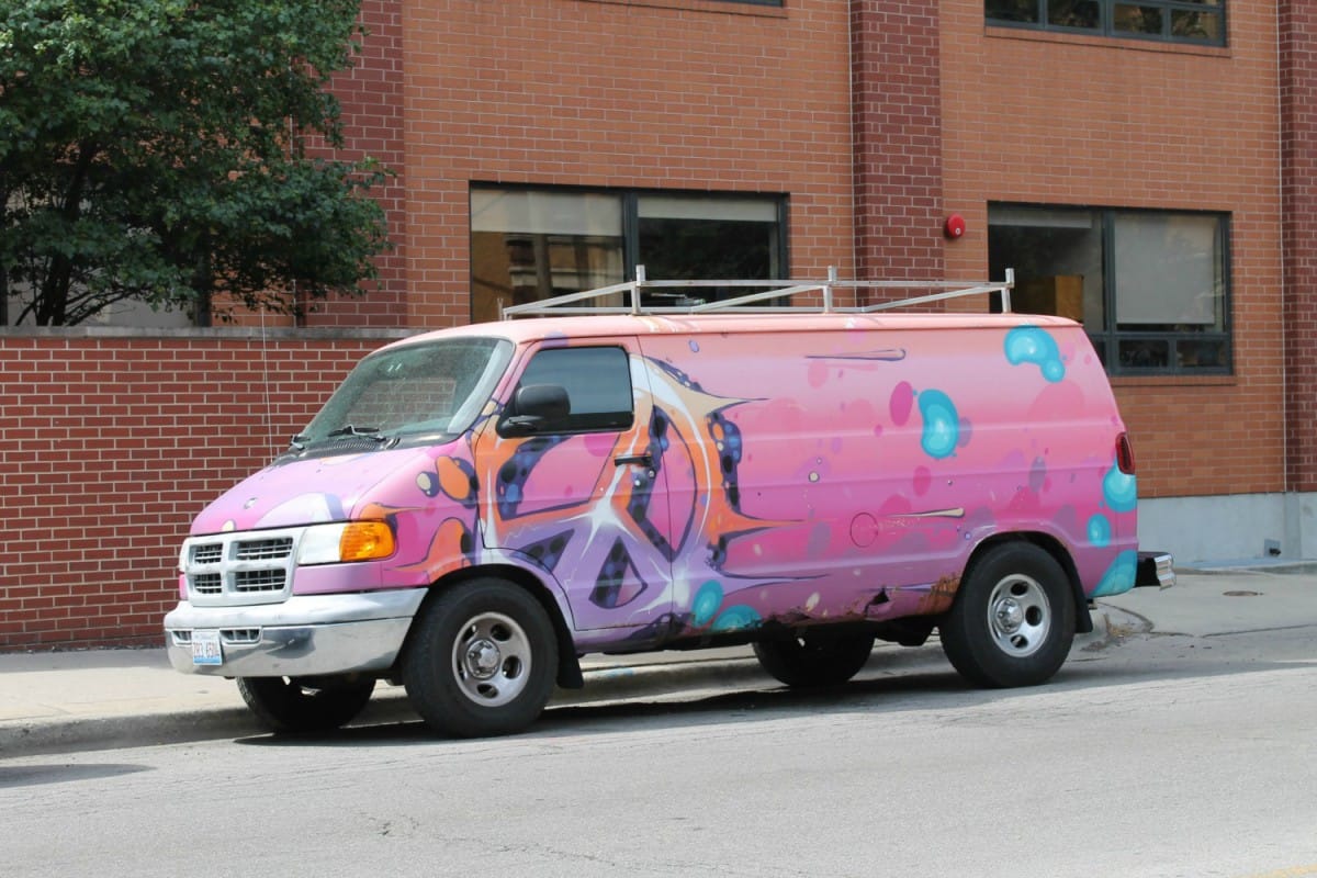 Wordless Outtake: 1998 Dodge Ram Van 1500 – Peace Be With You Boystown, Chicago, Illinois. Sunday, August 13, 2017.