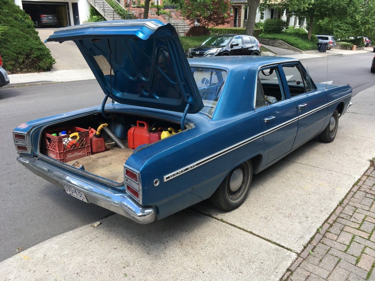 The owner of this ’68 Dodge Dart—shot and posted at the Cohort by William Oliver—travels well prepared. Plenty of gas cans, anti freeze, and all kinds of other vital bodily [&hellip;]