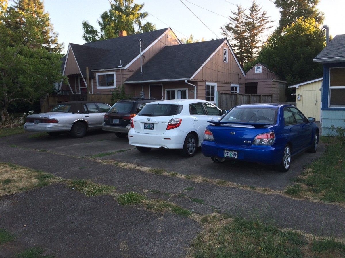 Driveway Outtake: Which of These Is Not Like The Others? Kind of a dumb question, actually, but I couldn’t resist shooting this foursome.