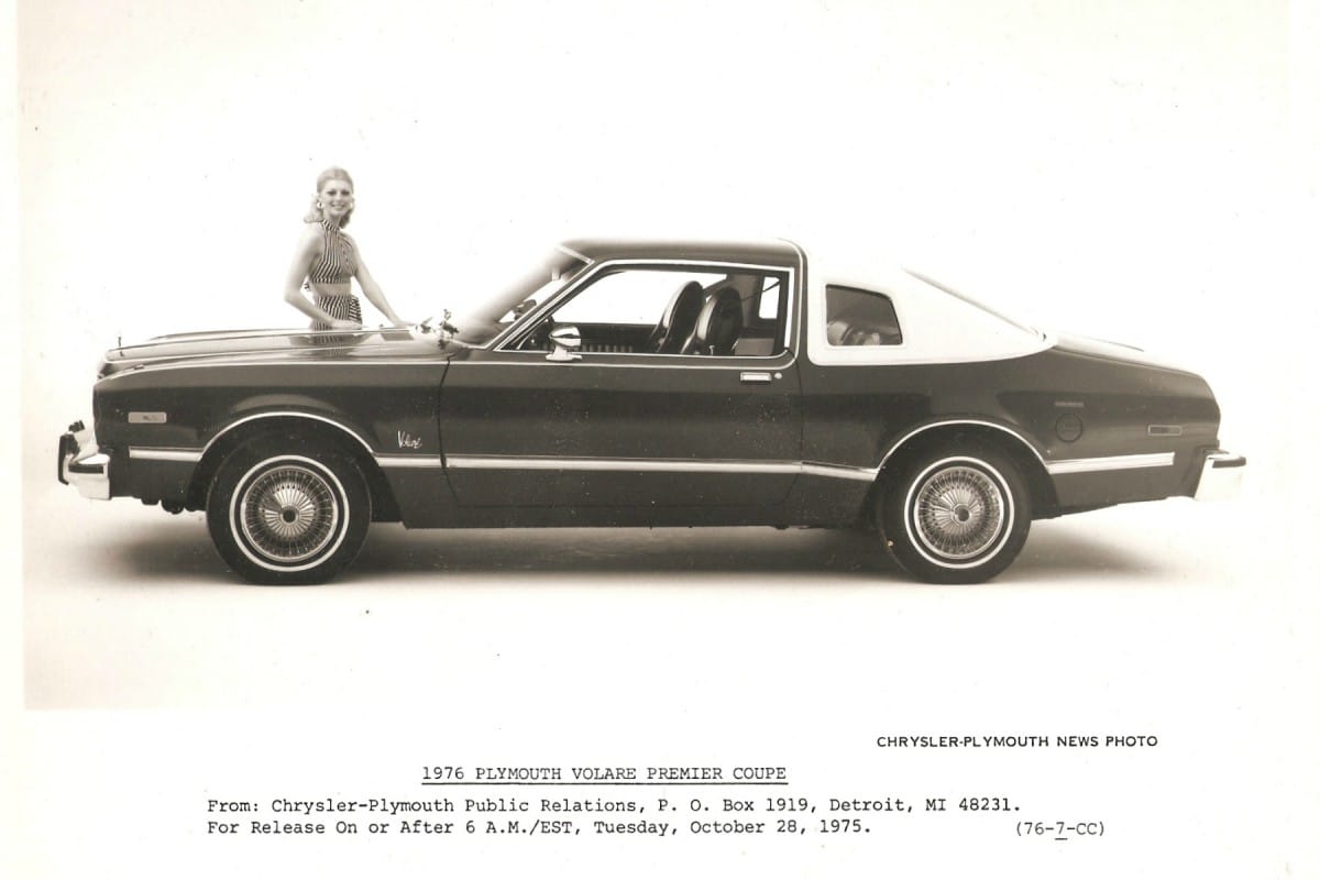 I found these Chrysler press photos of the new-for-1976 Plymouth Volaré Premier coupe at the Detroit Antique Mall, just a couple of weeks ago.  This vintage shop, located just off [&hellip;]
