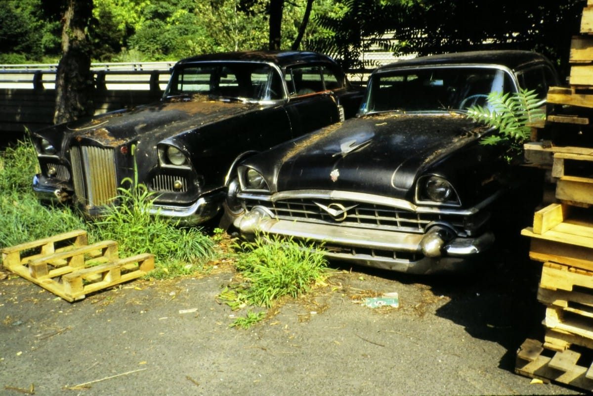 Cohort Outtake: “Junked Packard Request Prototype?” Stephen Pellegrino posted this shot from 1989 at the Cohort, with this caption: “Junked Packard Request Prototype?” The answer is: