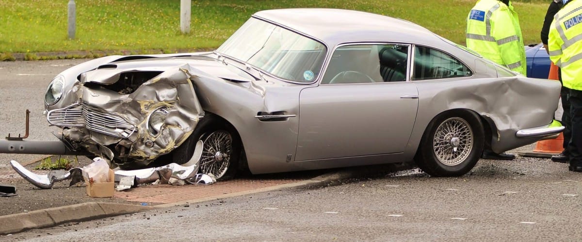 old-days-better posted this shot of a victimized Aston-Martin DB5, along with this brief but succinct comment: Vauxhall Astra crosses a junction on a red signal and hits DB5.  The only [&hellip;]