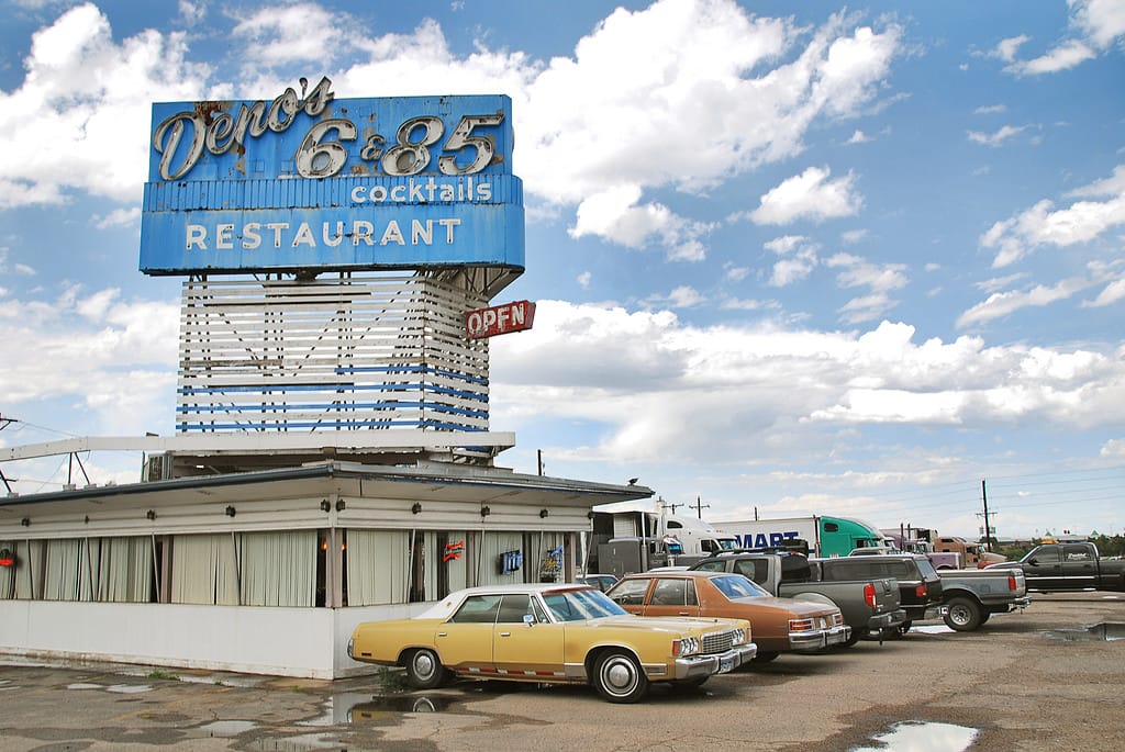 Curtis Perry has uploaded another trove of pictures from his travels in the West a few years back. This one caught my eye, for obvious reasons. Deno’s is in Denver, [&hellip;]