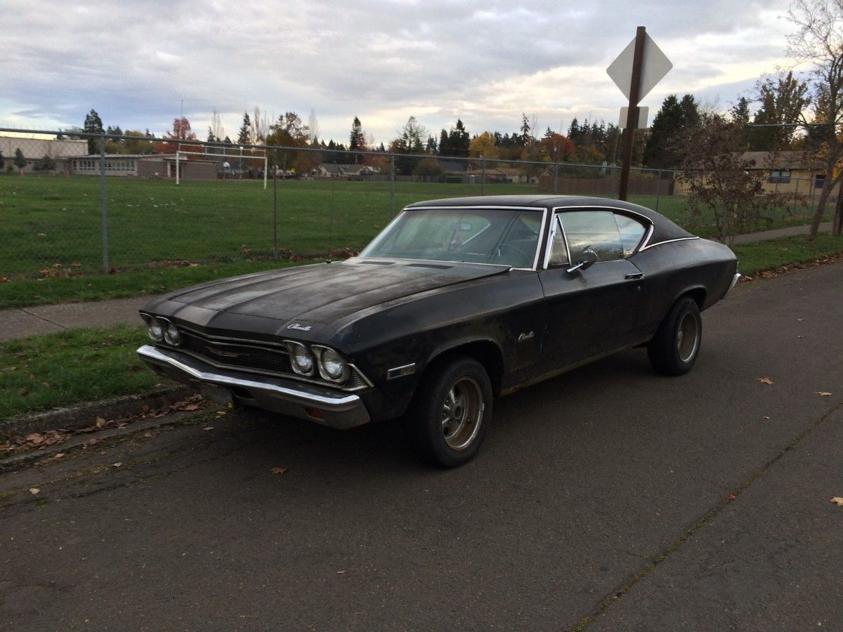 (first posted 11/14/2017)       When I first spotted the jacked-up rear end of this ’68 Chevelle coupe from a block or two down the street on my afternoon walk [&hellip;]