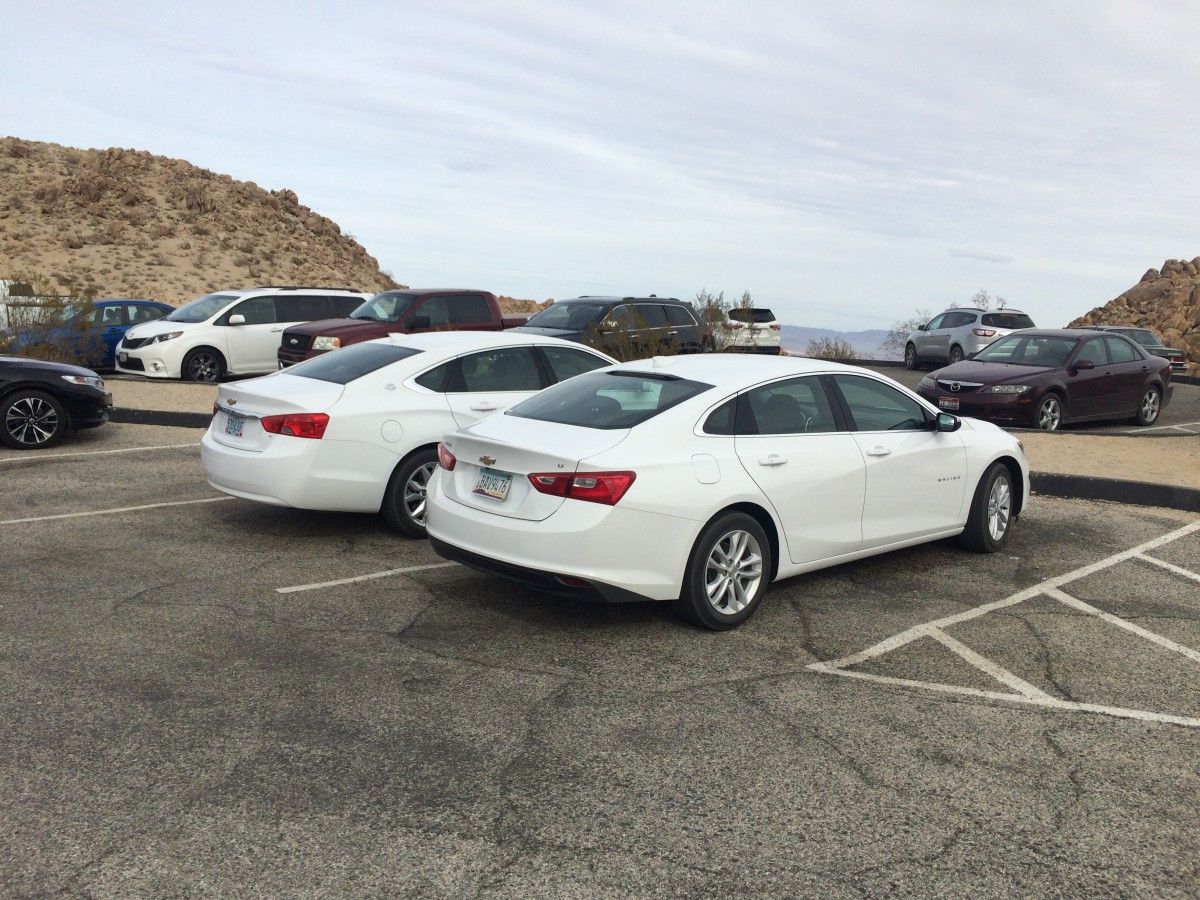 Returning to the trail head parking lot after one of our many splendiferous hikes in Joshua Tree NP, I saw these two and thought: Wow; two identical white Impala rental [&hellip;]