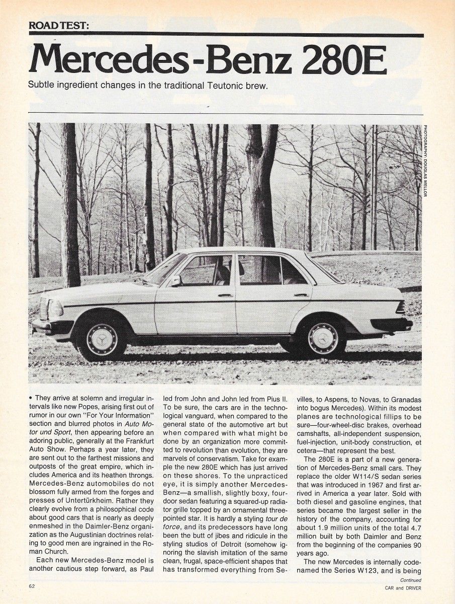 Vintage Review: 1977 Mercedes-Benz 280E - Teutonic Triumph 4 CD0377MB280Ep1