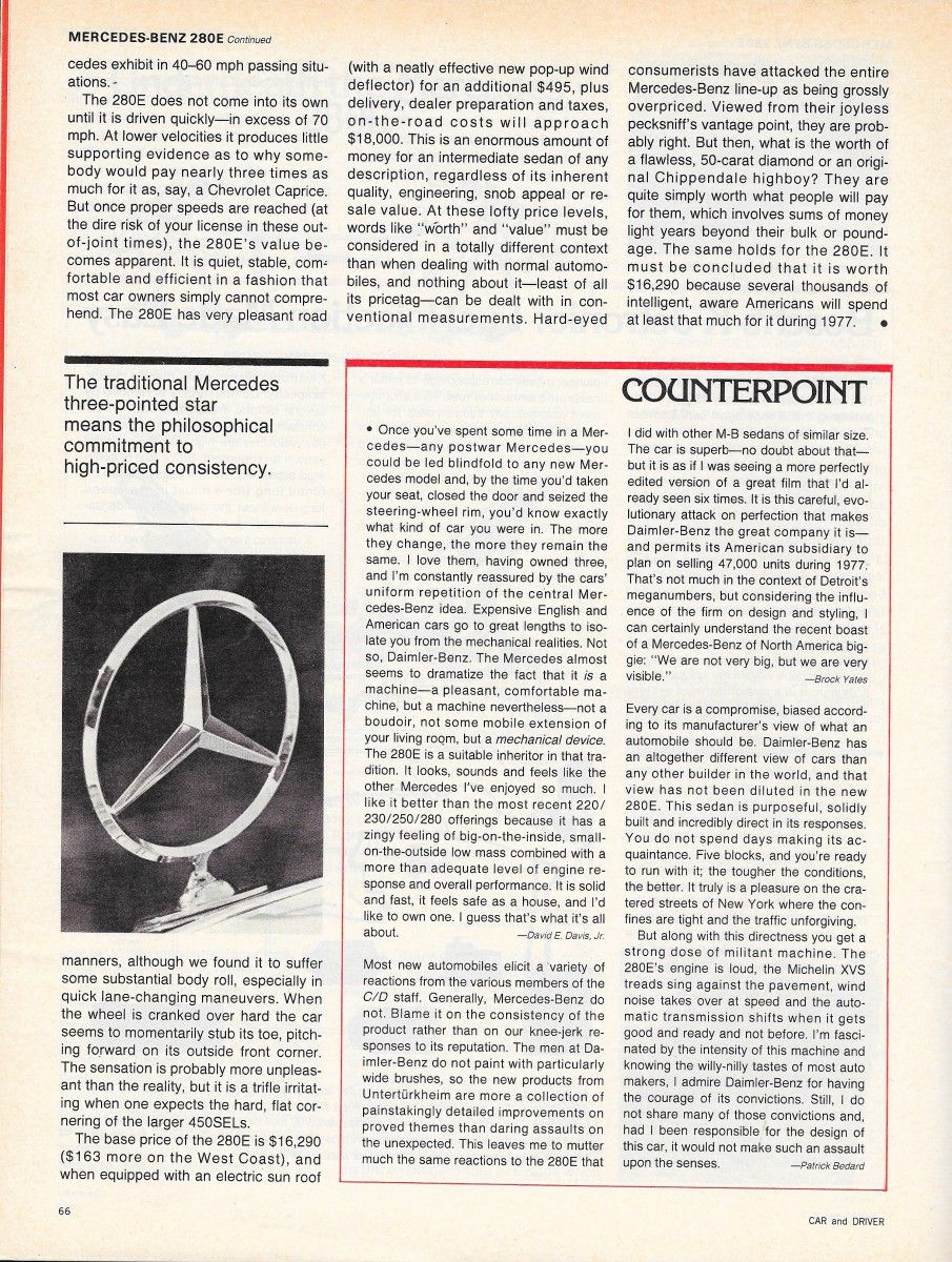 Vintage Review: 1977 Mercedes-Benz 280E - Teutonic Triumph 8 CD0377MB280Ep5
