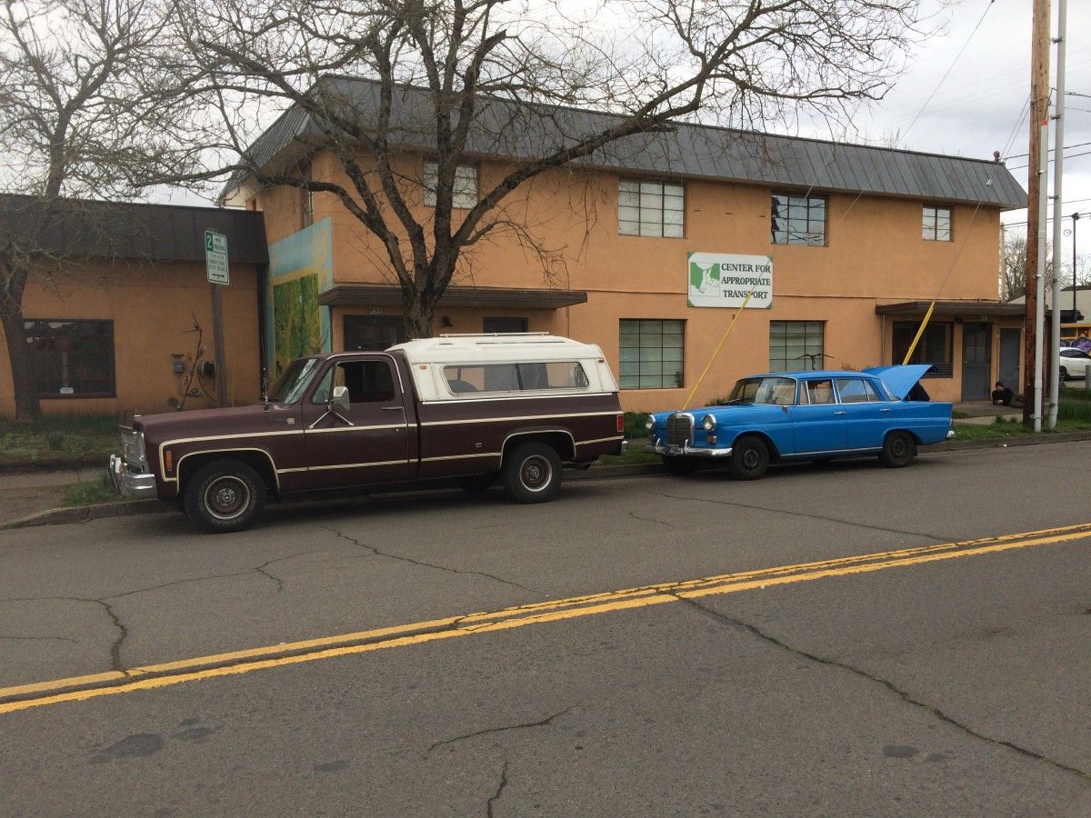 When I saw this blue fintail/flossen Mercedes go down the street past me, it was too late to shoot it. But then it did a U turn and parked in [&hellip;]