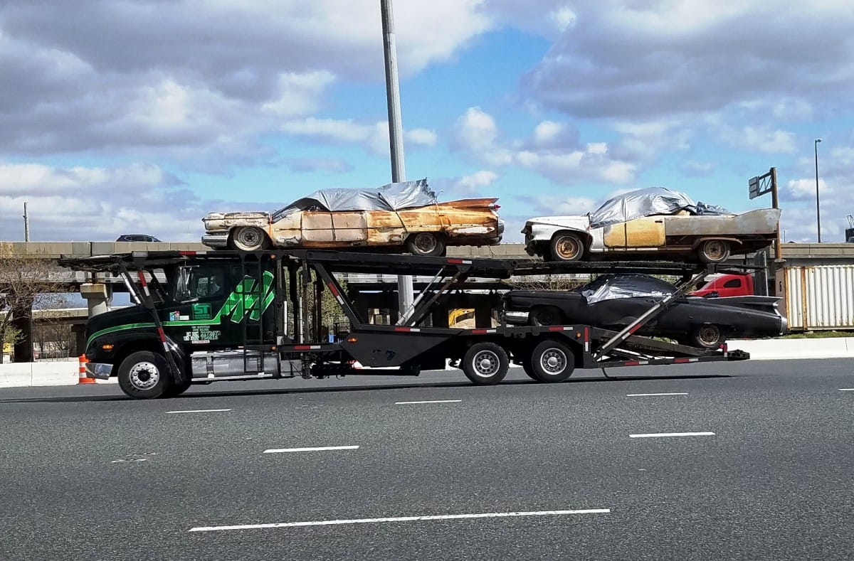 (ED1984 left this photo and comment at our Submissions page) I saw this car carrier with two Cadillac’s and a Plymouth on I-95 in Baltimore. Some folks on another board [&hellip;]