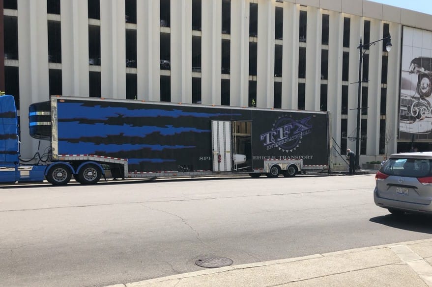 CC reader Chris C. sent me a couple of pics that he thought we might have fun with. The first shows the car carrier across the street in front of [&hellip;]