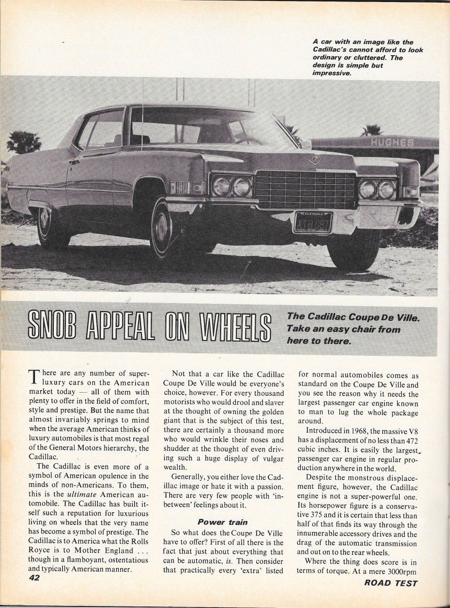 Vintage Review: 1969 Cadillac Coupe DeVille - Golden Goose 3 RT0569 Coupe DeVille p1