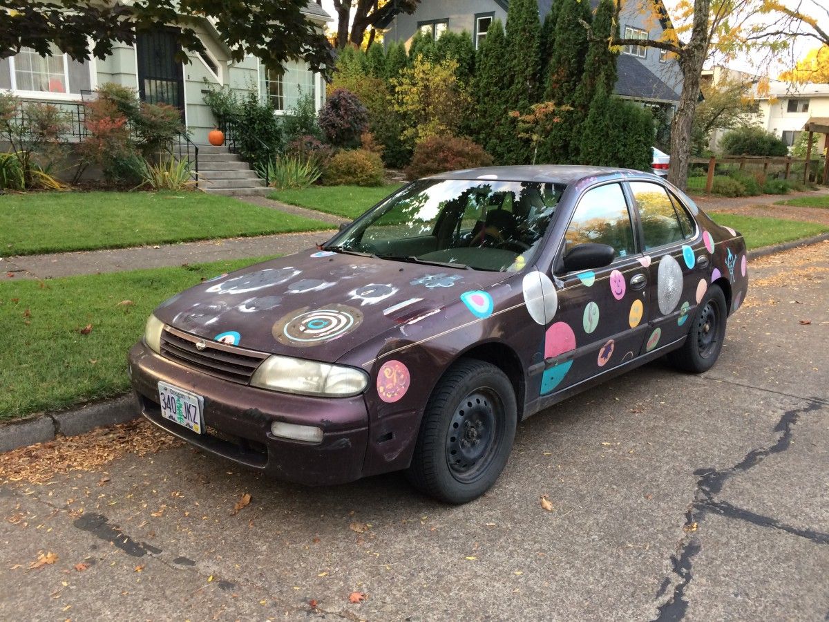 (first posted 7/13/2018)    Time for another Painted Cars of Eugene chapter. Here we have a gen1 Altima, which are becoming a bit thin in the roads of Havana, Oregon [&hellip;]