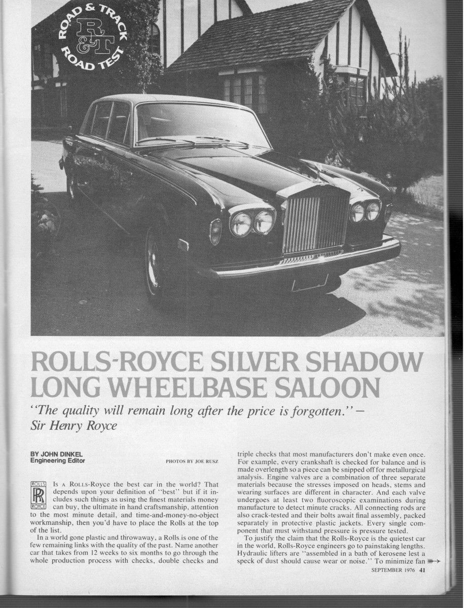 (first posted 11/19/2018)         The Silver Shadow, which arrived in 1965, was the most radically-changed RR ever. It abandoned the classic design language and traditional BOF construction for [&hellip;]