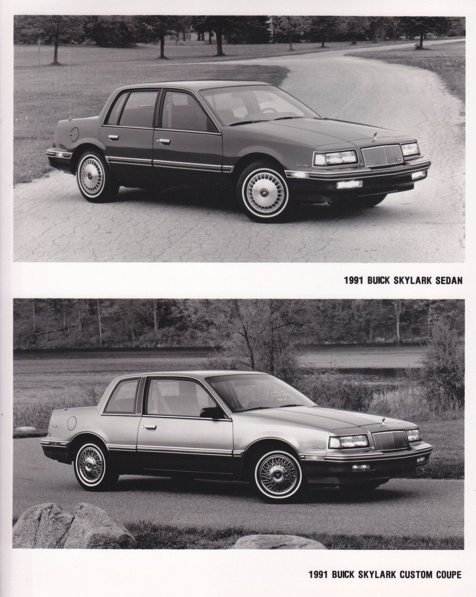 The Untold Story Of The Two-Door Sedan (1920-2011): Its Origins And The Last Two-Door Sedan For Each American Brand And Model 27 Buick skylark 1991 both