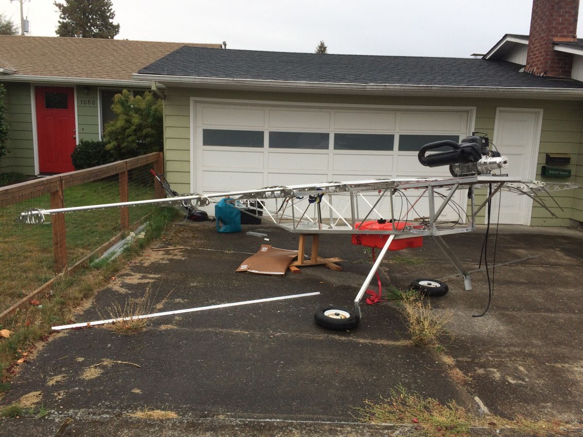 When I first noticed this framework going up in a neighborhood driveway, I thought it was going to be some kind of kiddie toy airplane. Silly me. When it sprouted [&hellip;]
