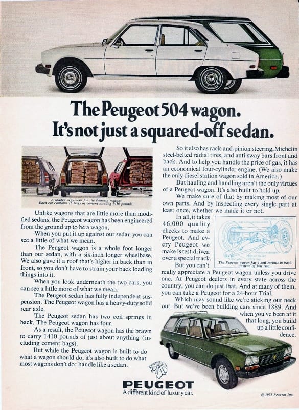 (first posted 3/14/2014)    How’s this for something different? I have always liked Peugeots, partly due to the maroon 505 sedan by Corgi I got as a preschooler, and partly due [&hellip;]