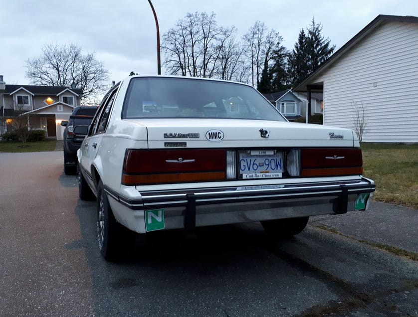 Foden Alpha left this comment with these pictures of his 1986 Cimarron: Finally decided to put on my custom made license plate frame for my Cimarron that I ordered last [&hellip;]