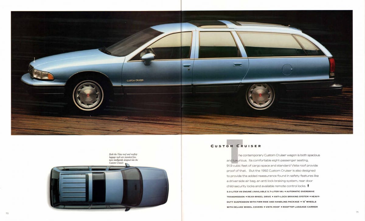 1992 Oldsmobile Full Line Prestige 70 71